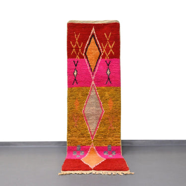 Vintage Runner Moroccan Rug 2.4 x 8.1 feet / 73 x 247 cm - Ettilux Home